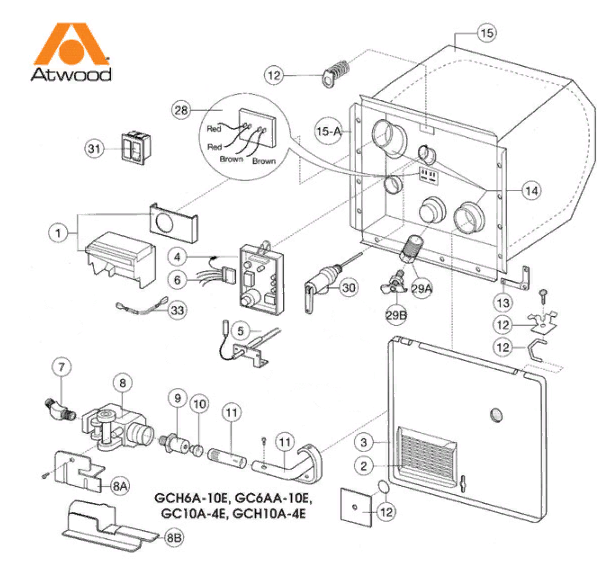 Dometic Atwood GC6AA10E High Sky RV Parts